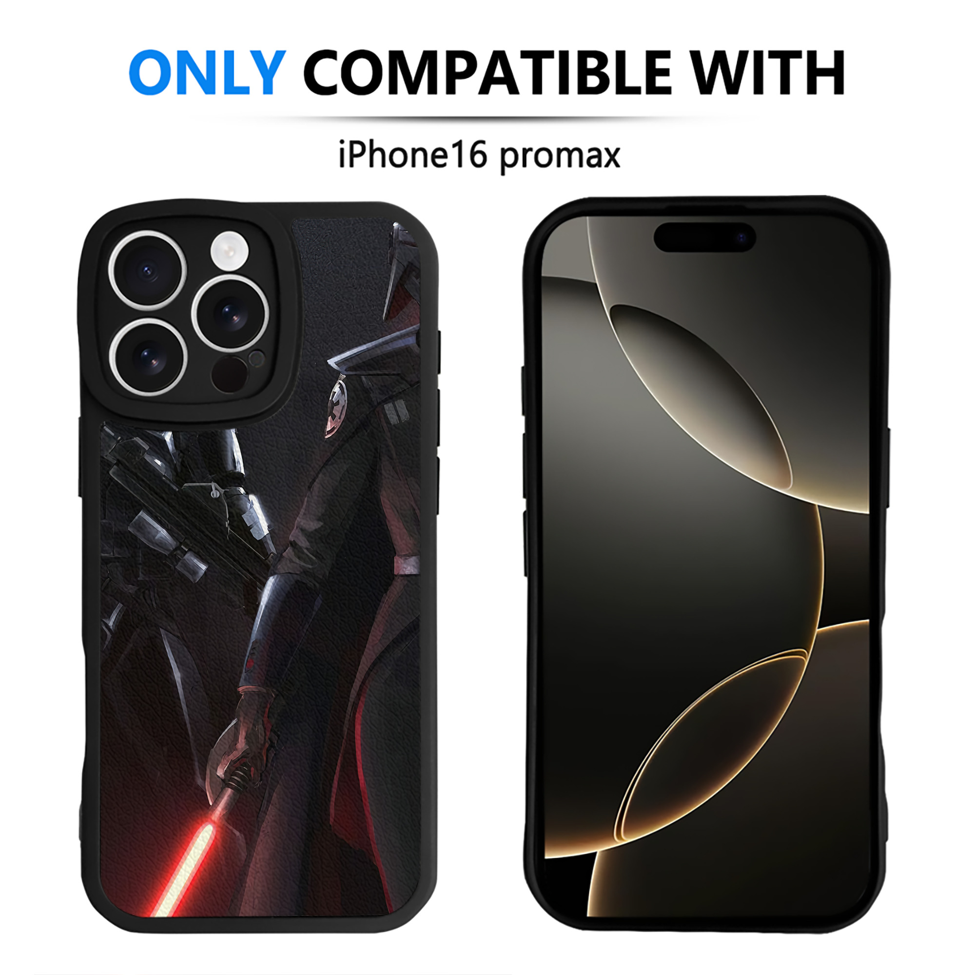 （画像用） スター・ウォーズ Star Wars 【iPhone 16シリーズ対応】シリコンスマホケース（レザー調） 材質：シリコン